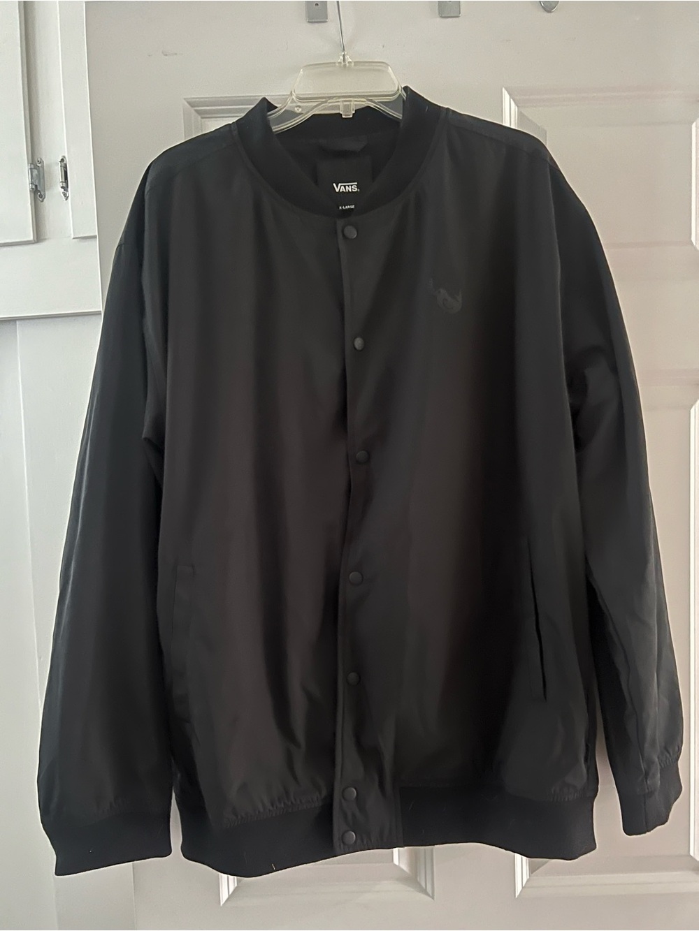 Vans Black Snap-Front Bomber Jacket